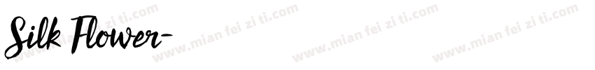 Silk Flower字体转换